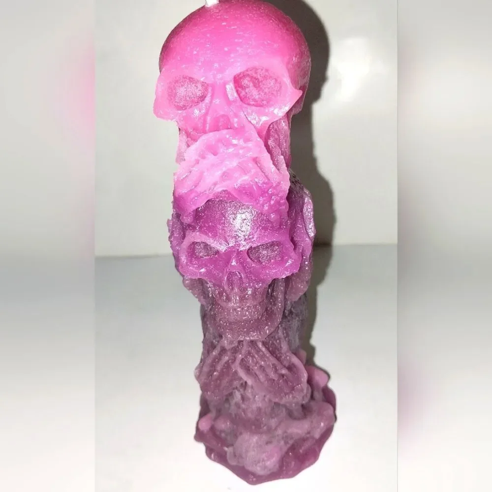 Hand crafted limited edition speak no evil hear no evil see no evil candle from